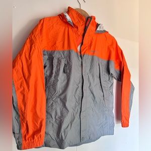 Marmot Rain / Wind Jacket Boy / Girl Size L Gray And Orange